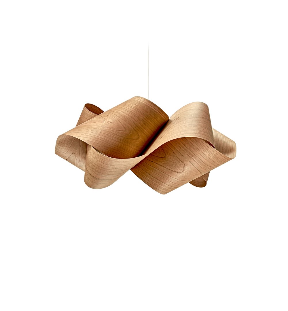 Swirl Suspension Natural Cherry - LZF Lamps on