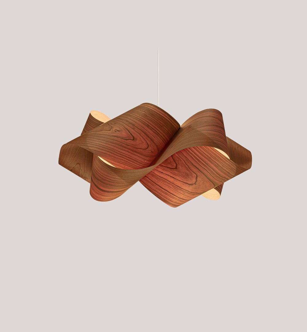 Swirl Suspension Natural Cherry - LZF Lamps on