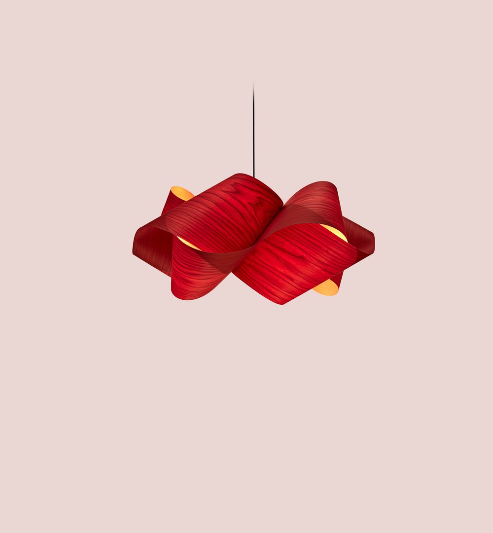 Swirl Suspension Red - LZF Lamps on
