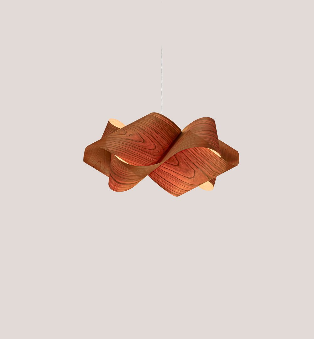 Swirl Suspension Natural Cherry - LZF Lamps on