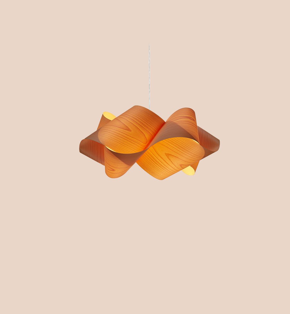 Swirl Suspension Natural Beech - LZF Lamps on