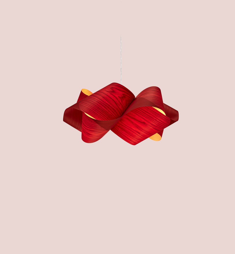 Swirl Suspension Red - LZF Lamps on