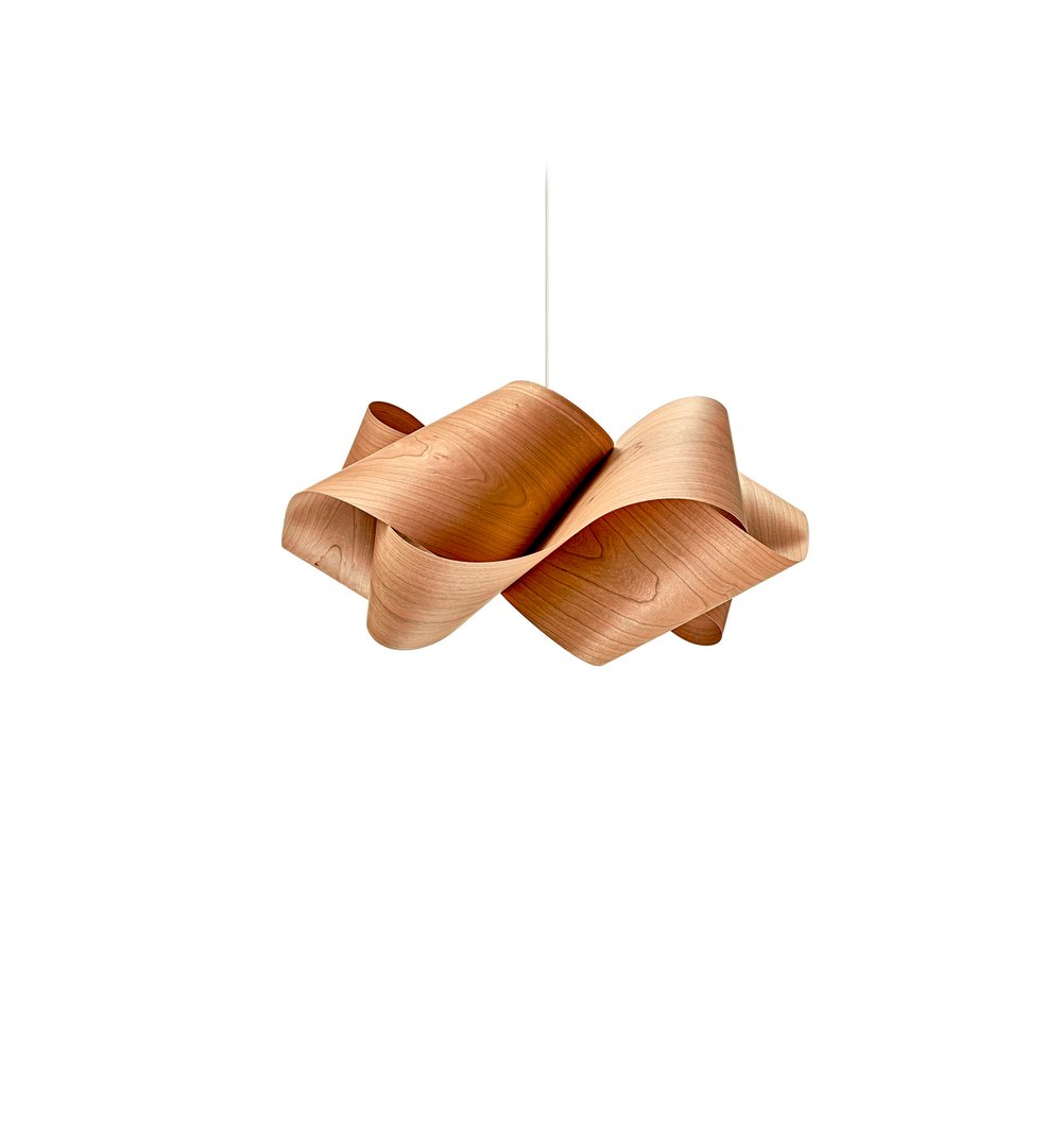 Swirl Suspension Natural Cherry - LZF Lamps on