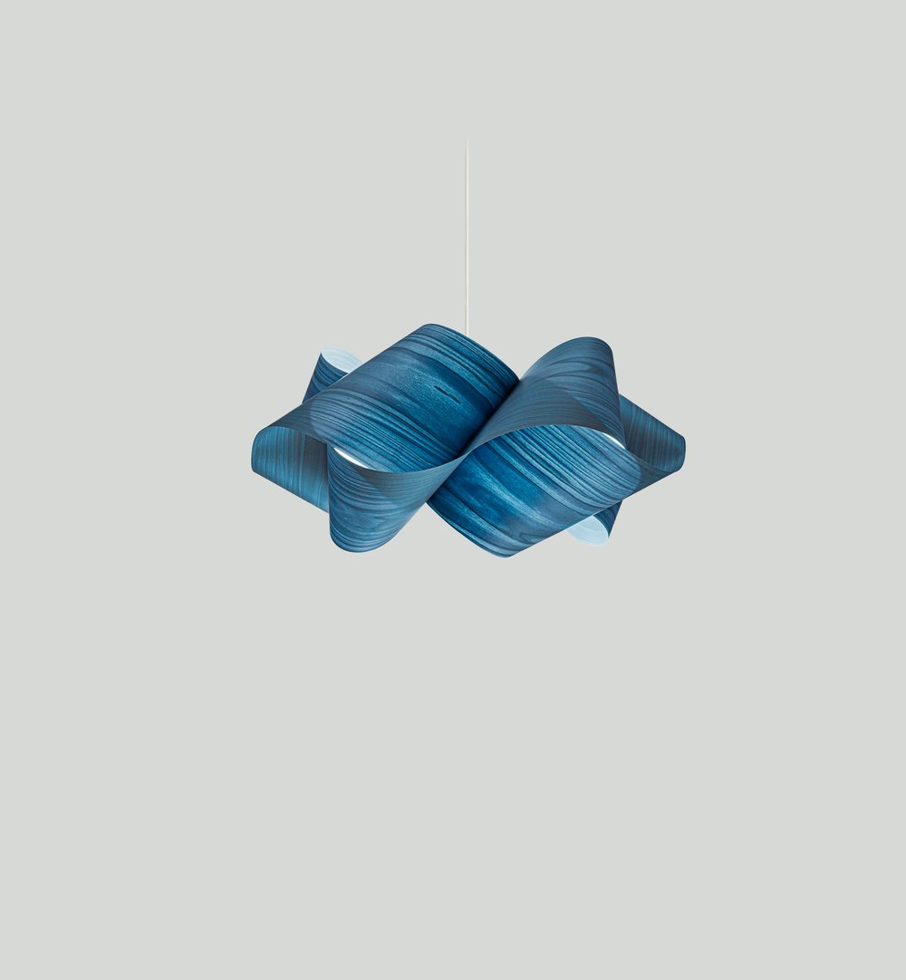 Swirl Suspension Blue - LZF Lamps on