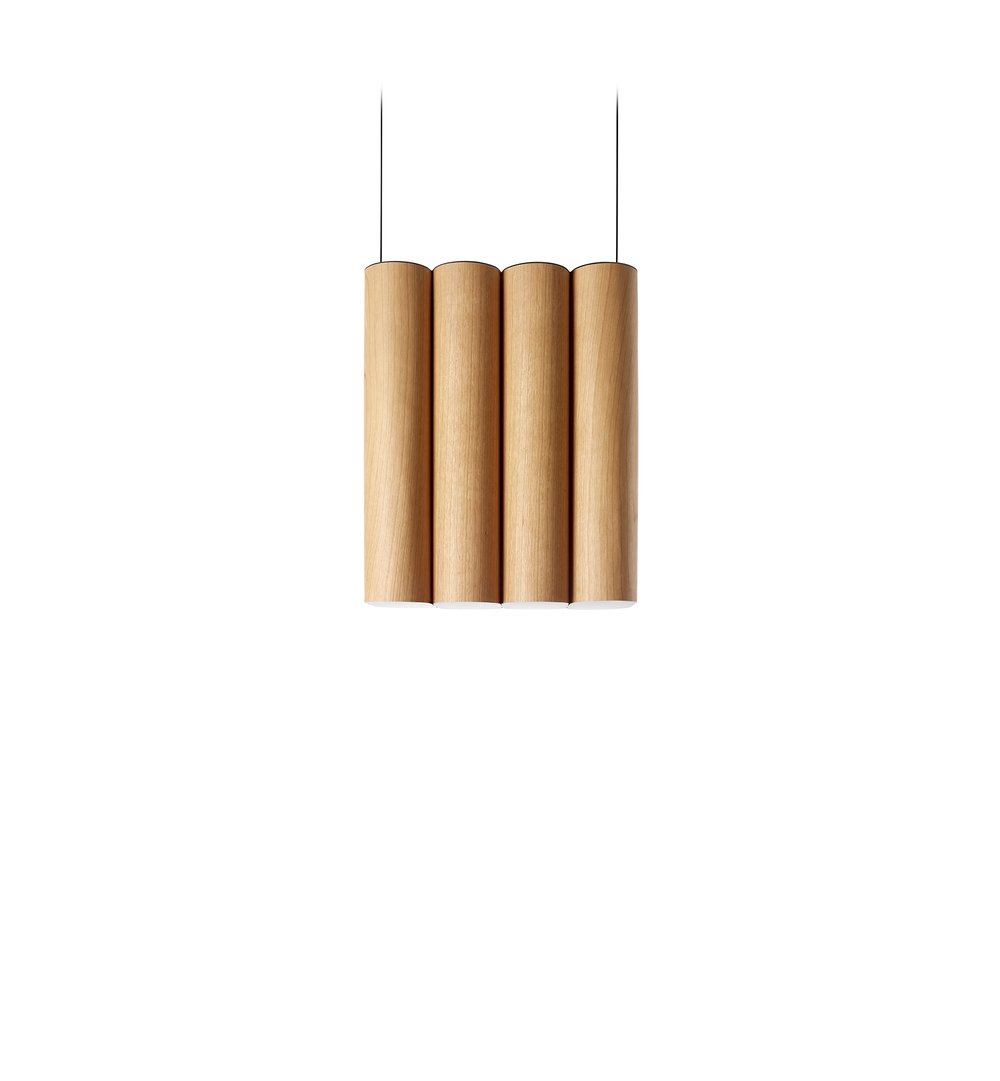 Tomo Tall Suspension Natural Cherry - LZF Lamps on