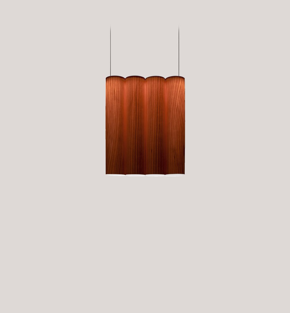 Tomo Tall Suspension Natural Cherry - LZF Lamps on